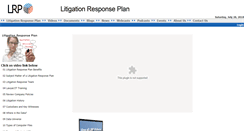 Desktop Screenshot of litigationresponseplan.com