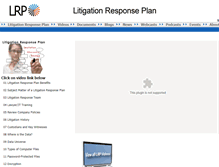 Tablet Screenshot of litigationresponseplan.com